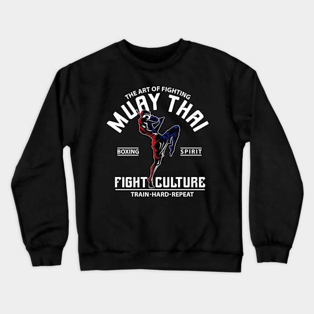 Muay Thai Crewneck Sweatshirt by D3monic